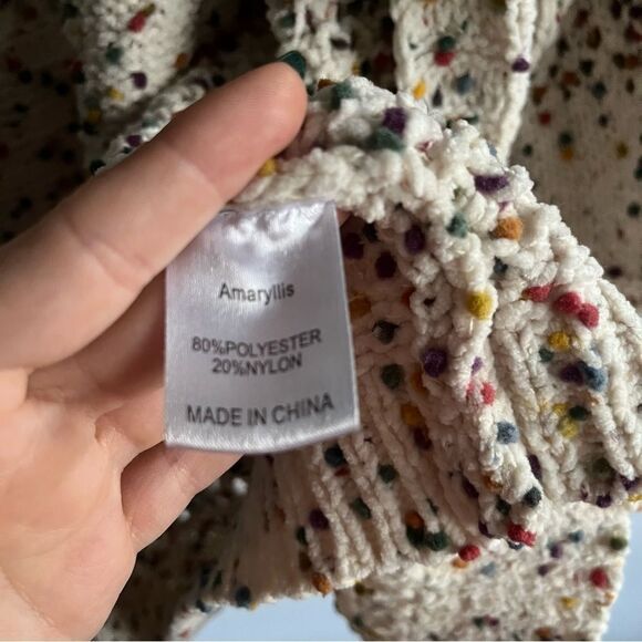 Amaryllis Women's Ashlee Nichols Collab Knit Open Sweater Cardigan - Picture 5 of 9